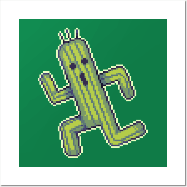 Cactuar Pixel Art Wall Art by Quintino Pixels